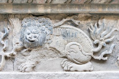 İç Moğolistan, Çin - 13 Ağustos 2015: Beş Pagoda Temple(Wutasi) yardım. Hohhot, Inner Mongolia, China içinde ünlü tarihi bir site.