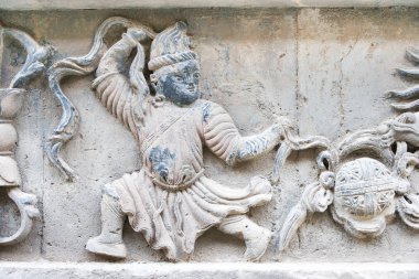 İç Moğolistan, Çin - 13 Ağustos 2015: Beş Pagoda Temple(Wutasi) yardım. Hohhot, Inner Mongolia, China içinde ünlü tarihi bir site.