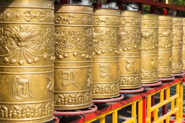 İç Moğolistan, Çin - 13 Ağustos 2015: dua Xilitu Zhao Temple(Shiretu Juu) direksiyonda. Hohhot, Inner Mongolia, China içinde ünlü tarihi bir site.