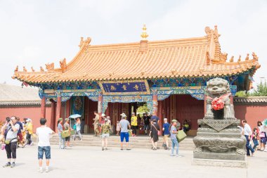 İç Moğolistan, Çin - 13 Ağustos 2015: Dazhao rahipleri. Hohhot, Inner Mongolia, China içinde ünlü tarihi bir site.