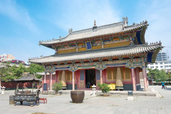 INNER MONGOLIA, CHINA - 13 Agustus 2015: Five Pagoda Temple (Wutasi). situs bersejarah terkenal di Hohhot, Mongolia Dalam, Cina . — Stok Foto