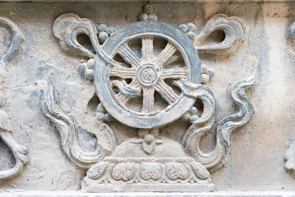 İç Moğolistan, Çin - 13 Ağustos 2015: Beş Pagoda Temple(Wutasi) yardım. Hohhot, Inner Mongolia, China içinde ünlü tarihi bir site.