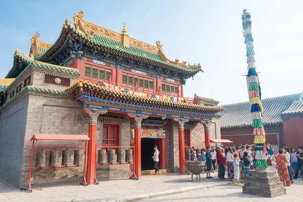 Inner Mongolia, China - Aug 13 2015: Xilitu Zhao Temple(Shiretu Juu). een beroemde historische site in Hohhot, Inner Mongolia, China. — Stockfoto