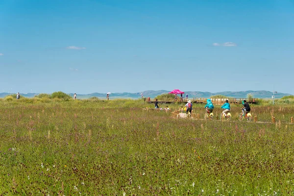 INNER MONGOLIA, CHINA - 10 de agosto de 2015: Sítio de Xanadu (Património Mundial). um local histórico famoso em Zhenglan Banner, Xilin Gol, Mongólia Interior, China . — Fotografia de Stock