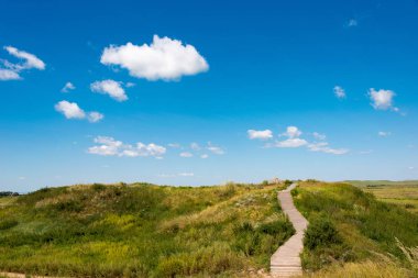 İç Moğolistan, Çin - 10 Ağustos 2015: Site, Xanadu (dünya mirası sit alanı). ünlü tarihi bir site Zhenglan afiş, Xilin Gol, Inner Mongolia, China.