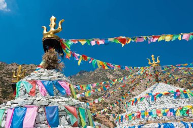 İç Moğolistan, Çin - 14 Ağustos 2015: Pagoda Meidai rahipleri (Meidai Zhao) adlı. ünlü tarihi bir site Tumed sağ Banner, Baotou, İç Moğolistan, Çin.
