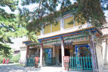 İç Moğolistan, Çin - 14 Ağustos 2015: Meidai rahipleri (Meidai Zhao). ünlü tarihi bir site Tumed sağ Banner, Baotou, İç Moğolistan, Çin.