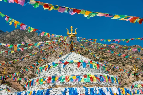 INNER MONGOLIA, CHINE - 14 août 2015 : Pagode à Meidai Lamasery (Meidai Zhao). un site historique célèbre à Tumed Right Banner, Baotou, Mongolie intérieure, Chine . — Photo