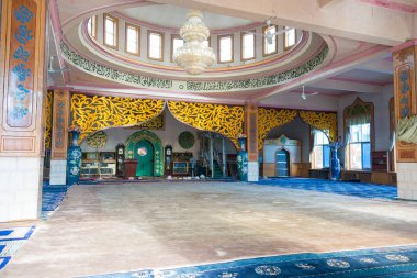 Ningxia, China - 18 Ağustos 2015: Yinchuan Nanguan Camii. ünlü tarihi bir site içinde Yinchuan, Ningxia, China.