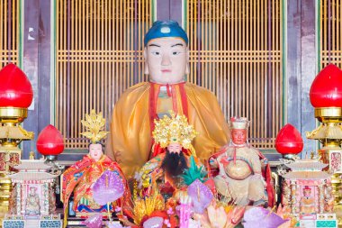 Fujian, Çin - 31 Aralık 2015: Yanping Wang Tapınağı. ünlü tarihi bir site Quanzhou, Fujian, Çin.