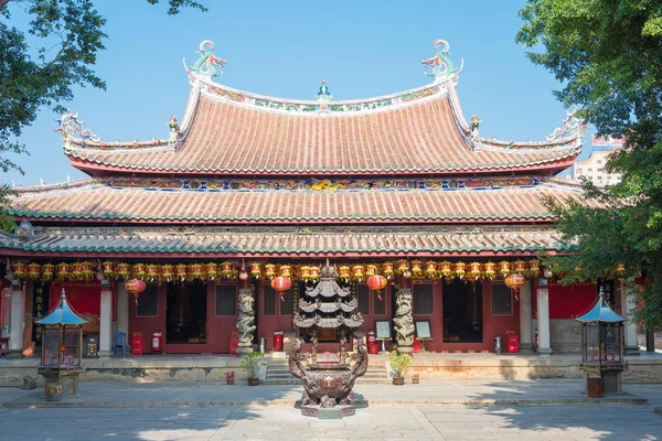 Fujian, Çin - 28 Aralık 2015: Tianhou Palace(Tian Hou Gong). ünlü tarihi bir site Quanzhou, Fujian, Çin. — Stok fotoğraf
