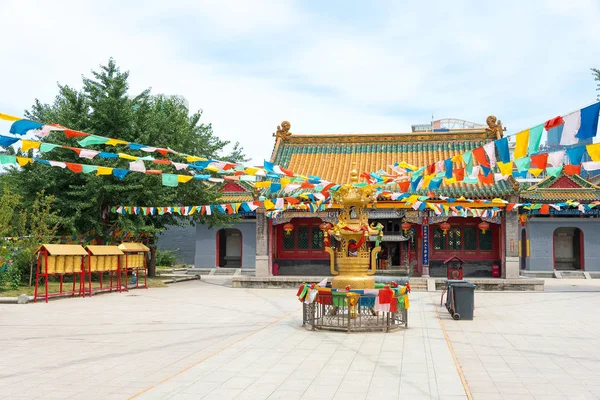 Liaoning, Chiny - Sierpień 2015 05: Świątynia Shisheng. został zbudowany w specyfikacji cesarz z dynastii Qing. słynnym historic witryny w Shenyang, Liaoning, Chiny. — Zdjęcie stockowe