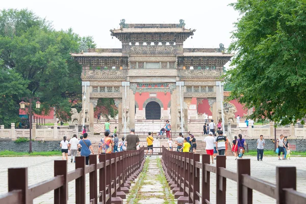 LIAONING, CINA - 31 lug 2015: Tomba Zhaoling della dinastia Qing (patrimonio mondiale dell'UNESCO). un famoso sito storico a Shenyang, Liaoning, Cina . — Foto Stock