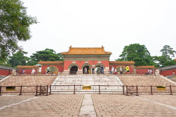 Ляонін, Китай - 31 липня 2015: Zhaoling могила Цин Dynasty(Unesco World Heritage site). знаменитий історичний сайт в Шеньяні, Ляонін, Китай. — стокове фото