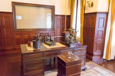 Liaoning, Çin - 01 Ağustos 2015: Zhang Zuolin'ın ofisinde Şerif Zhang'ın Mansion(Zhangshishuaifu). Shenyang, Liaoning, Çin için ünlü tarihi bir site.