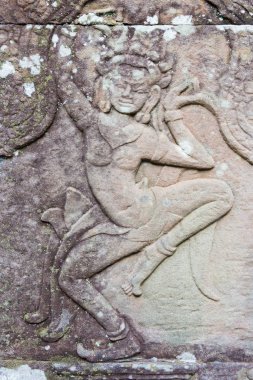 Siem Reap, Kamboçya - 30 Kasım 2016: Banteay Kdei Angkor içinde. bir ünlü Ören (Unesco Dünya Mirası) Angkor, Siem Reap, Kamboçya.