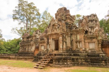 Siem Reap, Kamboçya - 30 Kasım 2016: Chau Say Tevoda Angkor içinde. bir ünlü Ören (Unesco Dünya Mirası) Angkor, Siem Reap, Kamboçya.