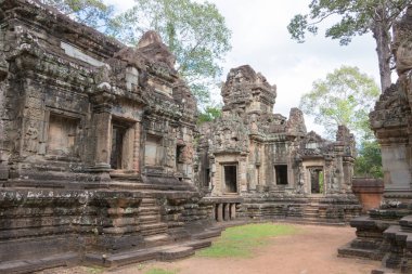 Siem Reap, Kamboçya - 30 Kasım 2016: Chau Say Tevoda Angkor içinde. bir ünlü Ören (Unesco Dünya Mirası) Angkor, Siem Reap, Kamboçya.