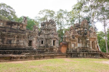 Siem Reap, Kamboçya - 30 Kasım 2016: Chau Say Tevoda Angkor içinde. bir ünlü Ören (Unesco Dünya Mirası) Angkor, Siem Reap, Kamboçya.