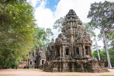 Siem Reap, Kamboçya - 30 Kasım 2016: Angkor Thommanon Tapınağı. bir ünlü Ören (Unesco Dünya Mirası) Angkor, Siem Reap, Kamboçya.
