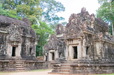 Siem Reap, Kamboçya - 30 Kasım 2016: Angkor Thommanon Tapınağı. bir ünlü Ören (Unesco Dünya Mirası) Angkor, Siem Reap, Kamboçya.