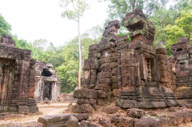Siem Reap, Kamboçya - 13 Aralık 2016: Krol Ko Angkor içinde. bir ünlü Ören (Unesco Dünya Mirası) Angkor, Siem Reap, Kamboçya.