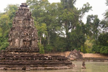 Siem Reap, Kamboçya - 13 Aralık 2016: Neak Stan Angkor içinde. bir ünlü Ören (Unesco Dünya Mirası) Angkor, Siem Reap, Kamboçya.