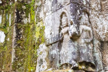 Siem Reap, Kamboçya - 13 Aralık 2016: Preah Khan Angkor içinde. bir ünlü Ören (Unesco Dünya Mirası) Angkor, Siem Reap, Kamboçya.