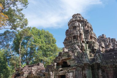 Siem Reap, Kamboçya - 11 Aralık 2016: Ta Som Angkor içinde. bir ünlü Ören (Unesco Dünya Mirası) Angkor, Siem Reap, Kamboçya.