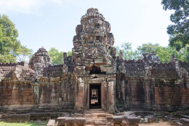 Siem Reap, Kamboçya - 11 Aralık 2016: Ta Som Angkor içinde. bir ünlü Ören (Unesco Dünya Mirası) Angkor, Siem Reap, Kamboçya.
