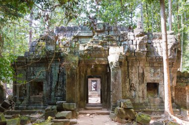 Siem Reap, Kamboçya - 11 Aralık 2016: Ta Som Angkor içinde. bir ünlü Ören (Unesco Dünya Mirası) Angkor, Siem Reap, Kamboçya.