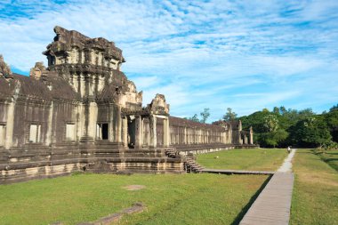 Siem Reap, Kamboçya - 05 Aralık 2016: Angkor Wat. bir ünlü Ören (Unesco Dünya Mirası) Angkor, Siem Reap, Kamboçya.