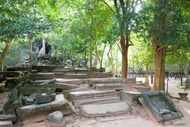 Siem Reap, Kamboçya - 03 Aralık 2016: Beng Mealea. ünlü tarihi sitesi (Unesco Dünya Mirası) Siem Reap, Kamboçya.
