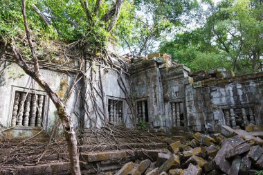 Siem Reap, Kamboçya - 03 Aralık 2016: Beng Mealea. ünlü tarihi sitesi (Unesco Dünya Mirası) Siem Reap, Kamboçya.