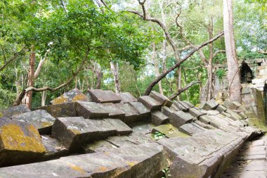 Siem Reap, Kamboçya - 03 Aralık 2016: Beng Mealea. ünlü tarihi sitesi (Unesco Dünya Mirası) Siem Reap, Kamboçya.