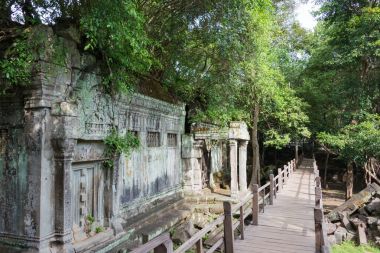 Siem Reap, Kamboçya - 03 Aralık 2016: Beng Mealea. ünlü tarihi sitesi (Unesco Dünya Mirası) Siem Reap, Kamboçya.