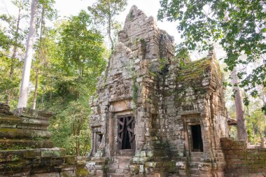 Siem Reap, Kamboçya - 10 Aralık 2016: Preah Pithu Angkor Thom içinde. bir ünlü Ören (Unesco Dünya Mirası) Angkor, Siem Reap, Kamboçya.