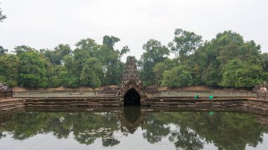 Siem Reap, Kamboçya - 13 Aralık 2016: Neak Stan Angkor içinde. bir ünlü Ören (Unesco Dünya Mirası) Angkor, Siem Reap, Kamboçya.