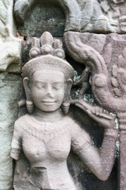 Siem Reap, Kamboçya - 13 Aralık 2016: Prasat olduğunuzu Angkor yardım. bir ünlü Ören (Unesco Dünya Mirası) Angkor, Siem Reap, Kamboçya.