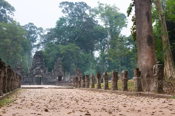 Siem Reap, Cambodia - Dec 13 2016: Preah Khan i Angkor. en berömd historisk plats (Unesco världsarv) i Angkor, Siem Reap, Kambodja. — Stockfoto