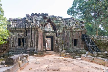 Siem Reap, Kamboçya - 11 Aralık 2016: Ta Som Angkor içinde. bir ünlü Ören (Unesco Dünya Mirası) Angkor, Siem Reap, Kamboçya.