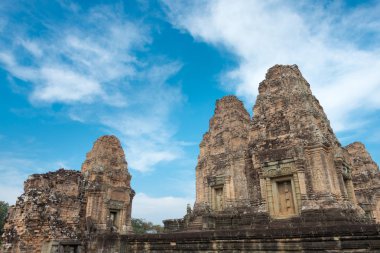 Siem Reap, Kamboçya - 11 Aralık 2016: Doğu Mebon Angkor içinde. bir ünlü Ören (Unesco Dünya Mirası) Angkor, Siem Reap, Kamboçya.