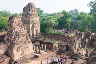 Siem Reap, Kamboçya - 11 Aralık 2016: Pre Rup Angkor içinde. bir ünlü Ören (Unesco Dünya Mirası) Angkor, Siem Reap, Kamboçya.