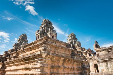 Siem Reap, Kamboçya - 30 Kasım 2016: Ta Keo Tapınağı Angkor. bir ünlü Ören (Unesco Dünya Mirası) Angkor, Siem Reap, Kamboçya.