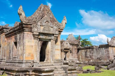 Preah Vihear, Kamboçya - 03 Aralık 2016: Preah Vihear Tapınağı. Preah Vihear Kamboçya yılında ünlü tarihi sitesi (Unesco Dünya Mirası).