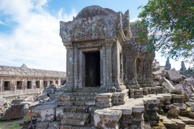 Preah Vihear, Kamboçya - 03 Aralık 2016: Preah Vihear Tapınağı. Preah Vihear Kamboçya yılında ünlü tarihi sitesi (Unesco Dünya Mirası).