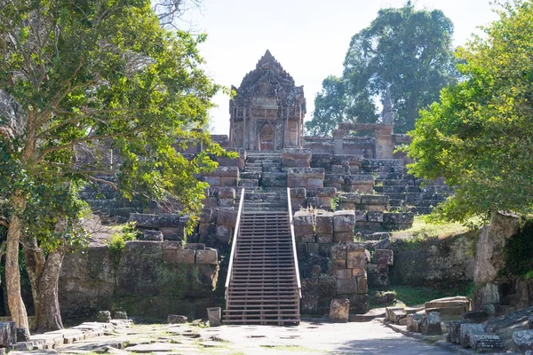 Preah Vihear, Kamboçya - 03 Aralık 2016: Preah Vihear Tapınağı. Preah Vihear Kamboçya yılında ünlü tarihi sitesi (Unesco Dünya Mirası).