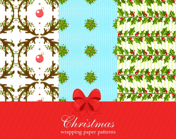 Collection de motifs de Noël . — Image vectorielle