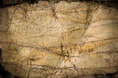 Kirli, çizilmiş eski taş duvar