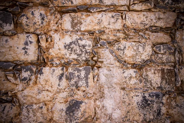 Dirty, scratched old brick wall — Stock Photo, Image